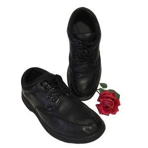 Safe T Step non- marking Oil & slip resistant black Pebble leather tie shoes 12W